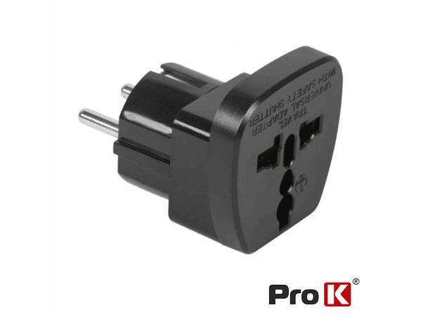 FICHA ADAPTADORA VIAGEM UNIVERSAL PRETO PROK 1
