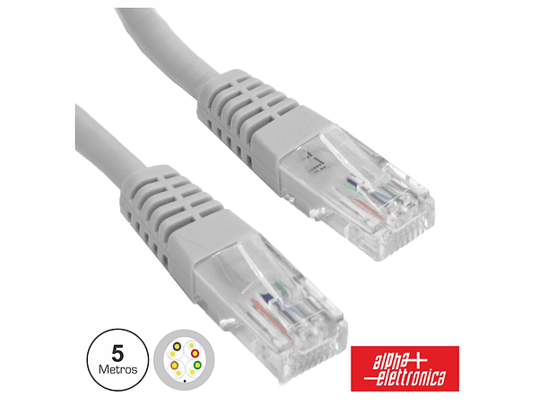 CABO UTP CAT5E CINZA 5M 1
