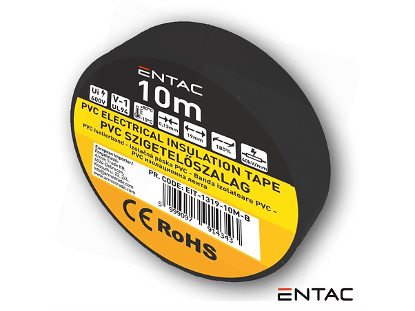 FITA ISOLADORA PRETO 10M ENTAC 1