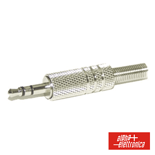 FICHA JACK 3.5MM MACHO STÉREO COM PROTEÇÃO