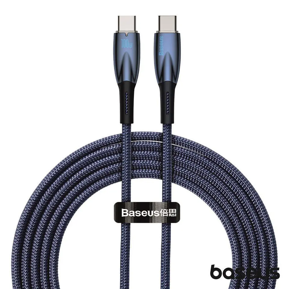 CABO USB-C MACHO PARA USB-C MACHO 1M 100W SILKY BASEUS 1