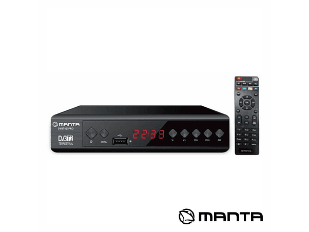 RECEPTOR TDT FULL HD 1080P DVB-T2/DVB-C MANTA 1