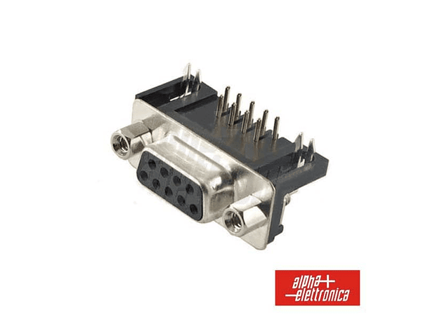 FICHA D-SUB 9P FÊMEA PARASOLDAR 1