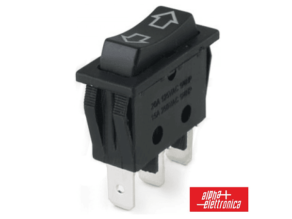 INTERRUPTOR BASCULANTE 15A-250V SPCO (ON)-OFF-(ON) COM SETAS 1