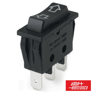 INTERRUPTOR BASCULANTE 15A-250V SPCO (ON)-OFF-(ON) COM SETAS