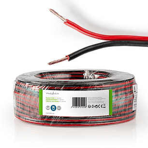 CABO COLUNA 2X1.50MM PRETO/VERMELHO