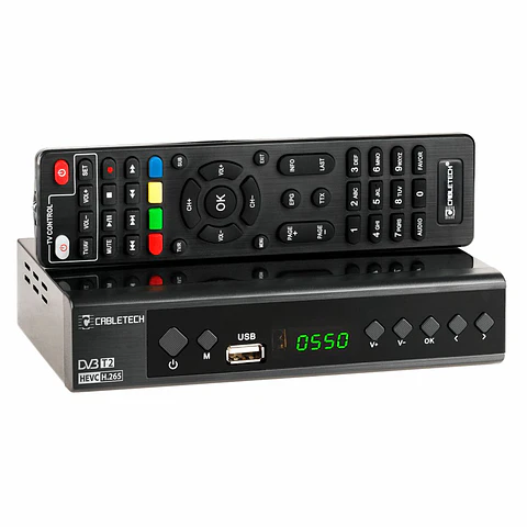 RECEPTOR TDT FULL HD 1080P H.265 DVB-T2/DVB-C