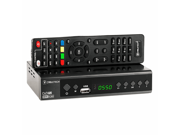 RECEPTOR TDT FULL HD 1080P H.265 DVB-T2/DVB-C 1