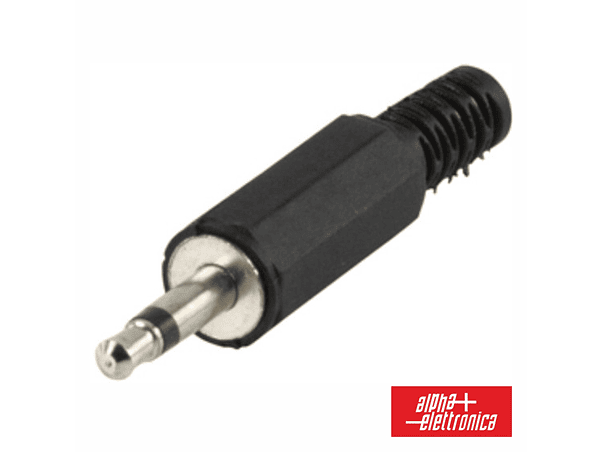 FICHA JACK 3.5MM MACHO MN PLÁSTICO COM PROTEÇÃO 1