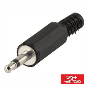 FICHA JACK 3.5MM MACHO MN PLÁSTICO COM PROTEÇÃO