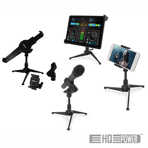 SUPORTE DE MESA PARA MICROFONE/SMARTPHONE/TABLET HQ POWER