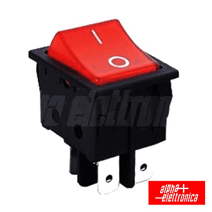 INTERRUPTOR BASCULANTE COM LUZ 15A-250V DPST ON-OFF
