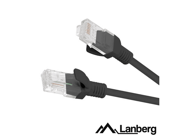 CABO UTP CAT5E 25CM PRETO LANBERG 1