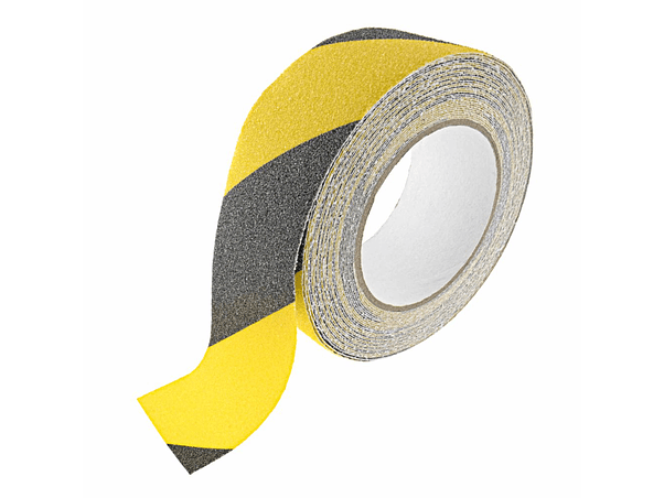 FITA ANTIDERRAPANTE PRETA/AMARELA 50MM X 10M 1