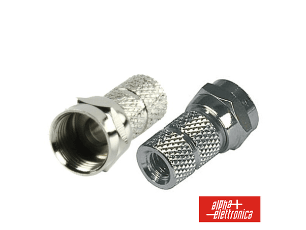 FICHA F FÊMEA NIQUELADA PARA CABO 3.2MM COM 1 O-RING 1