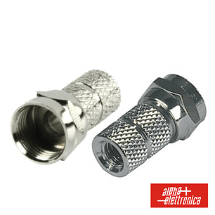 FICHA F FÊMEA NIQUELADA PARA CABO 3.2MM COM 1 O-RING