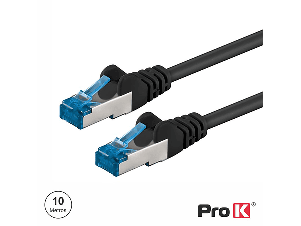 CABO SEMFTP CAT6E 10M PRETO PROK 1