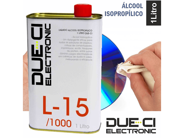 LÃQUIDO ÁLCOOL ISOPROPILICO 1 LITRO DUE-CI 1