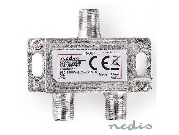 REPARTIDOR FICHAS F COM2 VIAS VHF/UHF SATÉLITE 2400MHZ 1