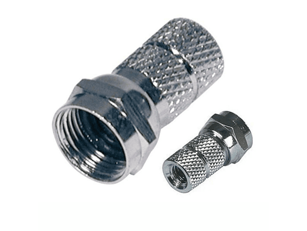 FICHA F FÊMEA NIQUELADA PARA CABO 7.0MM RG59 1