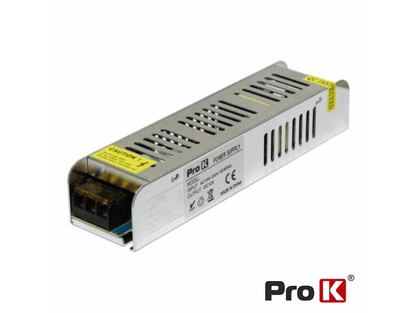 FONTE DE ALIMENTAÇÃO INDUSTRIAL SLIM 12V 120W 10A PROK 1