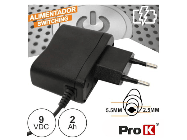 ALIMENTADOR SWITCHING 9V 2A PROK 1
