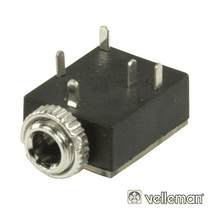 FICHA JACK 3.5MM FÊMEA PARACHASSIS NIQUELADO ST