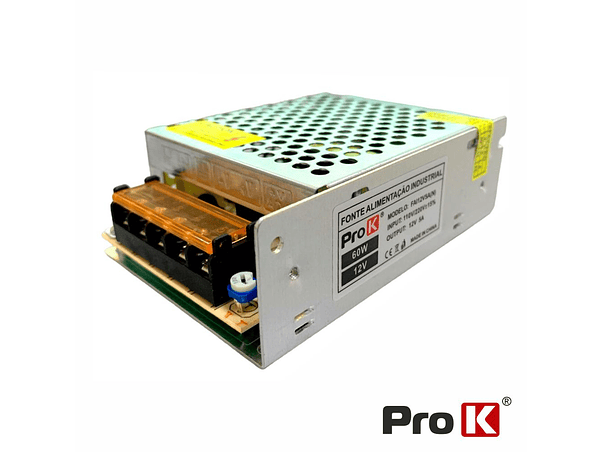 FONTE DE ALIMENTAÇÃO INDUSTRIAL 12V 60W 5A PROK 1