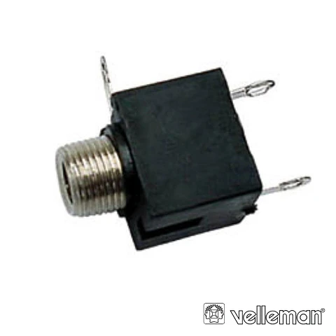 FICHA JACK 3.5MM FÊMEA PARACHASSIS PRETO MN