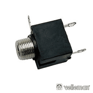 FICHA JACK 3.5MM FÊMEA PARACHASSIS PRETO MN