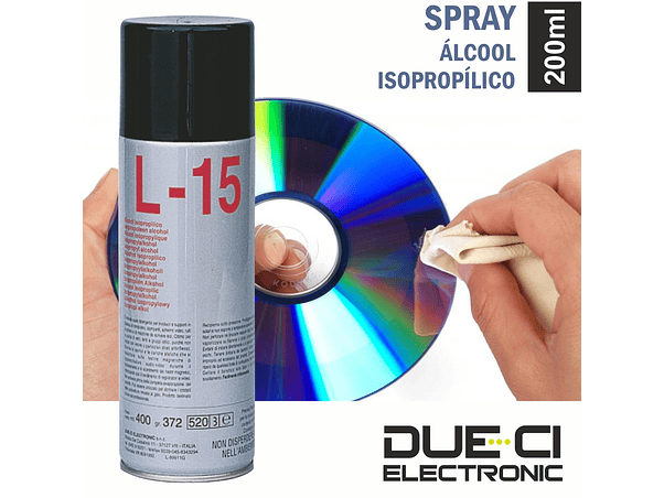 SPRAY DE 200ML ÁLCOOL ISOPROPÃLICO DUE-CI 1