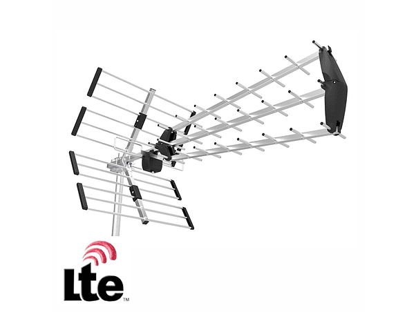ANTENA TDT EXTERIOR UHF 27 ELEMENTOS 12.5DB FILTRO LTE 5G 1