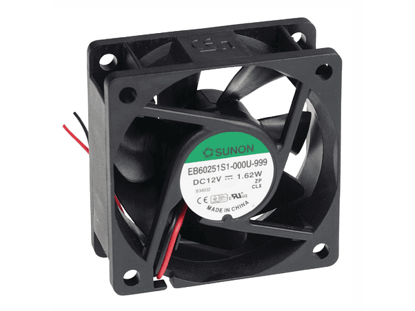 VENTOINHA 12VDC 60X60X25MM 2 FIOS EB60251S1-000U-999 SUNON 1