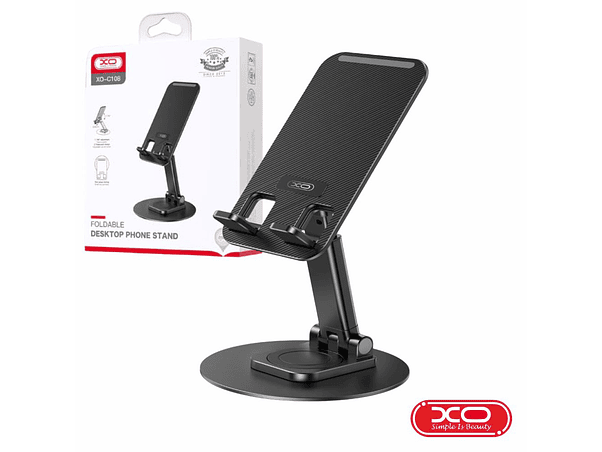 SUPORTE TELEMÓVEL UNIVERSAL COM ROTAÇÃO 360º PRETO XO 1