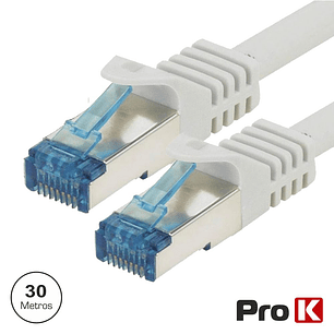 CABO SEMFTP CAT6E 30M CINZA PROK