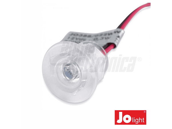 FOCO LED 0.3W 12V 18MM BRANCO QUENTE PARA ENCASTRAR IP20 JOL 1