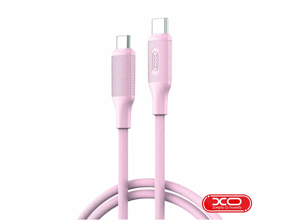 CABO USB-C MACHO / USB-C MACHO 1M 60W PD ROSA XO 1