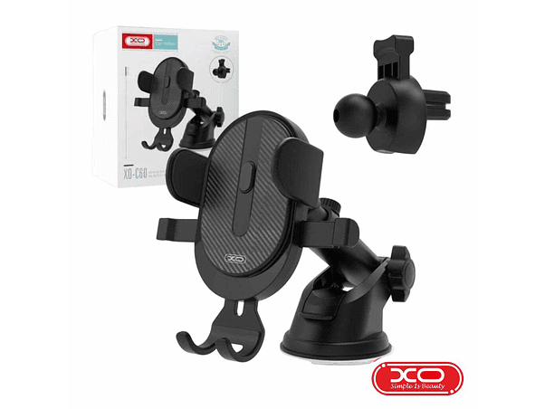 SUPORTE TELEMÓVEL UNIVERSAL PARA CARRO COM 2 FIXADORES XO 1