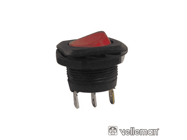 INTERRUPTOR BASCULANTE COM LUZ 5A-250V SPST ON-OFF VELLEMAN 1