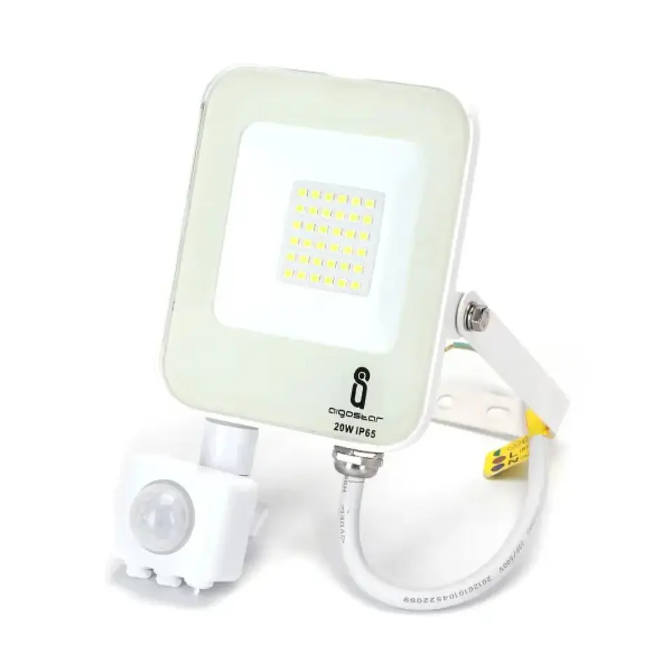 FOCO LED 20W 230V 4000K 1800LM COM SENSOR IP65 BRANCO 1