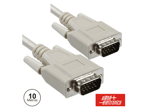 CABO VGA MACHO HD 15P / MACHO HD 15P 10M POLYBAG 1