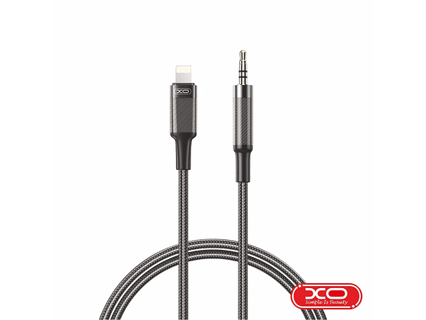CABO LIGHTNING MACHO PARA JACK 3.5MM MACHO 1M PRETO XO 1