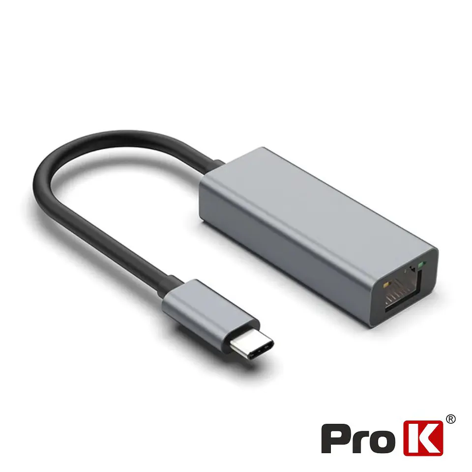 CABO ADAPTADOR USB-C / RJ45 1GB/S PROK 1