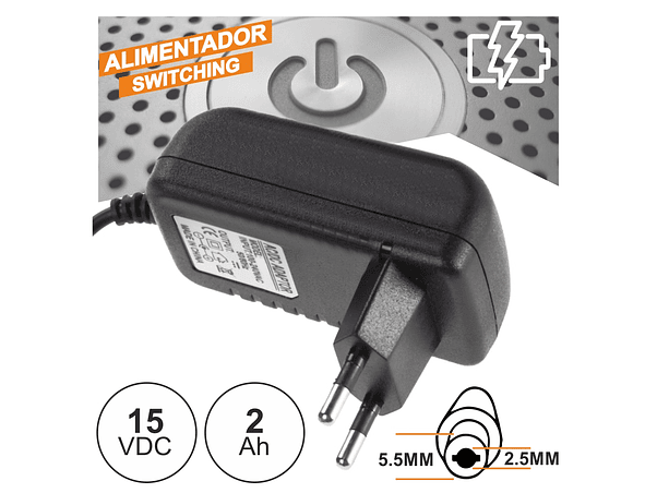 ALIMENTADOR SWITCHING 15V 2A 1