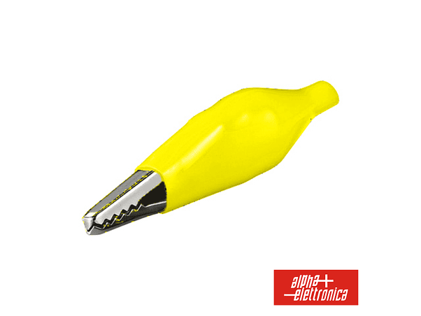 PINÇA CROCODILO 36.5MM ISOLADA AMARELA 1