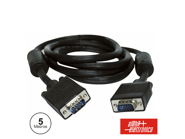 CABO VGA DOURADO MACHO / MACHO 5M COMFILTRO 1
