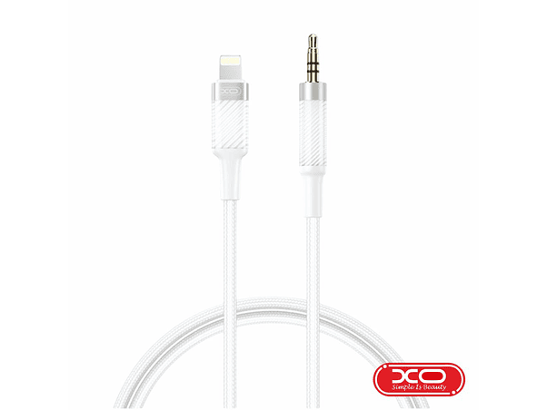 CABO LIGHTNING MACHO PARA JACK 3.5MM MACHO 1M BRANCO XO 1