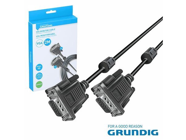CABO VGA MACHO / MACHO 2M PRETO GRUNDIG 1
