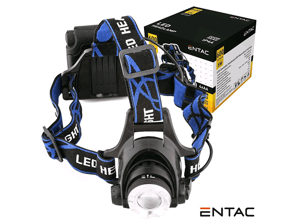 LANTERNA DE CABEÇA 1 LED 5W 600LM ENTAC 1