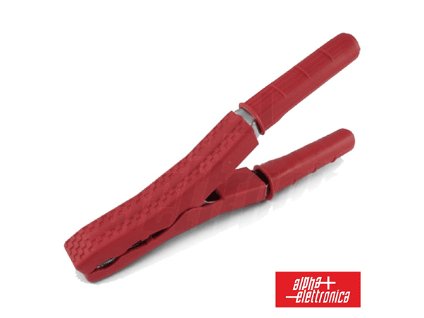 PINÇA CROCODILO ISOLADAS VERMELHA 120A 1